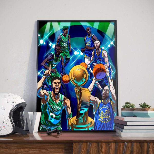 NBA Finals Boston Celtics vs Golden State Warriors Home Decor Poster Canvas