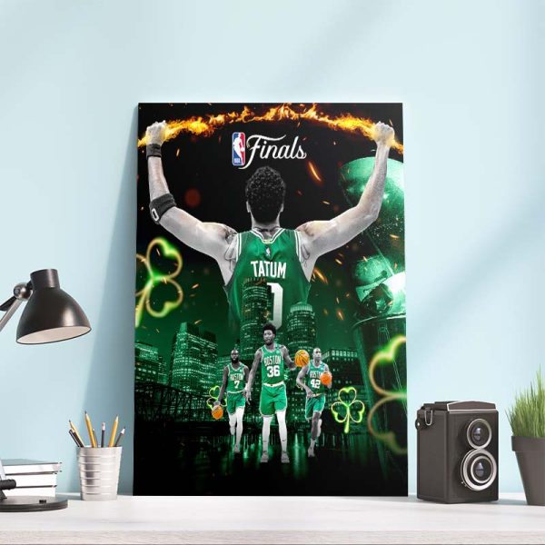 NBA Finals Champions Boston Celtics Champs Jayson Tatum MVP Home Decor Poster Canvas