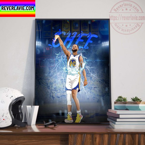 NBA Finals Golden State Warriors Stephen Curry CHEF Performance Home Decor Poster Canvas