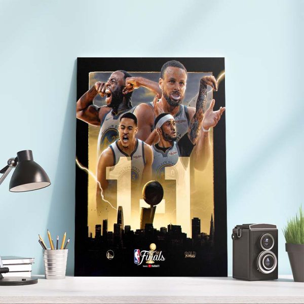 NBA Finals Golden State Warriors Take Game Two Vs Boston Celtics and Three To Go Home Decor Poster Canvas