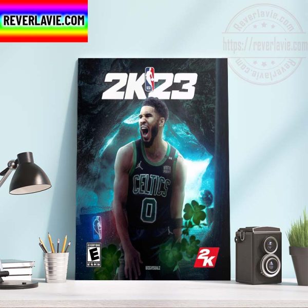 NBA Finals Jayson Tatum Boston Celtics NBA 2K23 Home Decor Poster Canvas