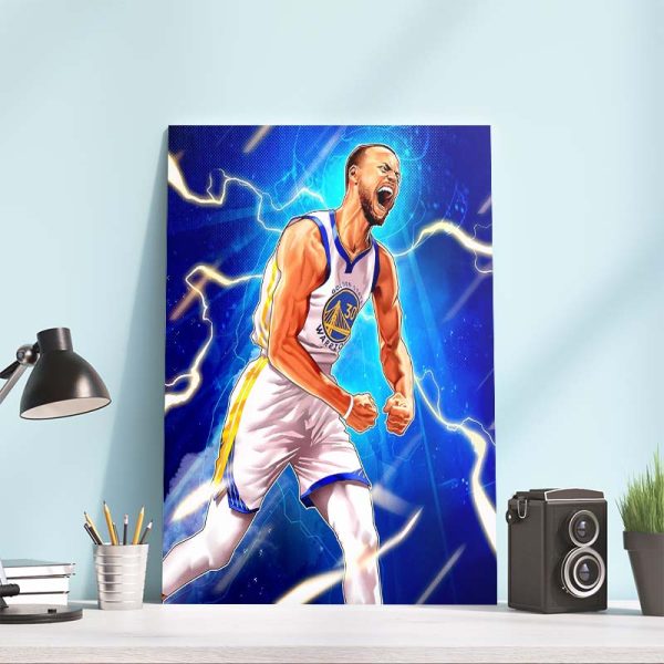 NBA Finals Stephen Curry and Golden State Warriors Take Game 2 Home Decor Poster Canvas