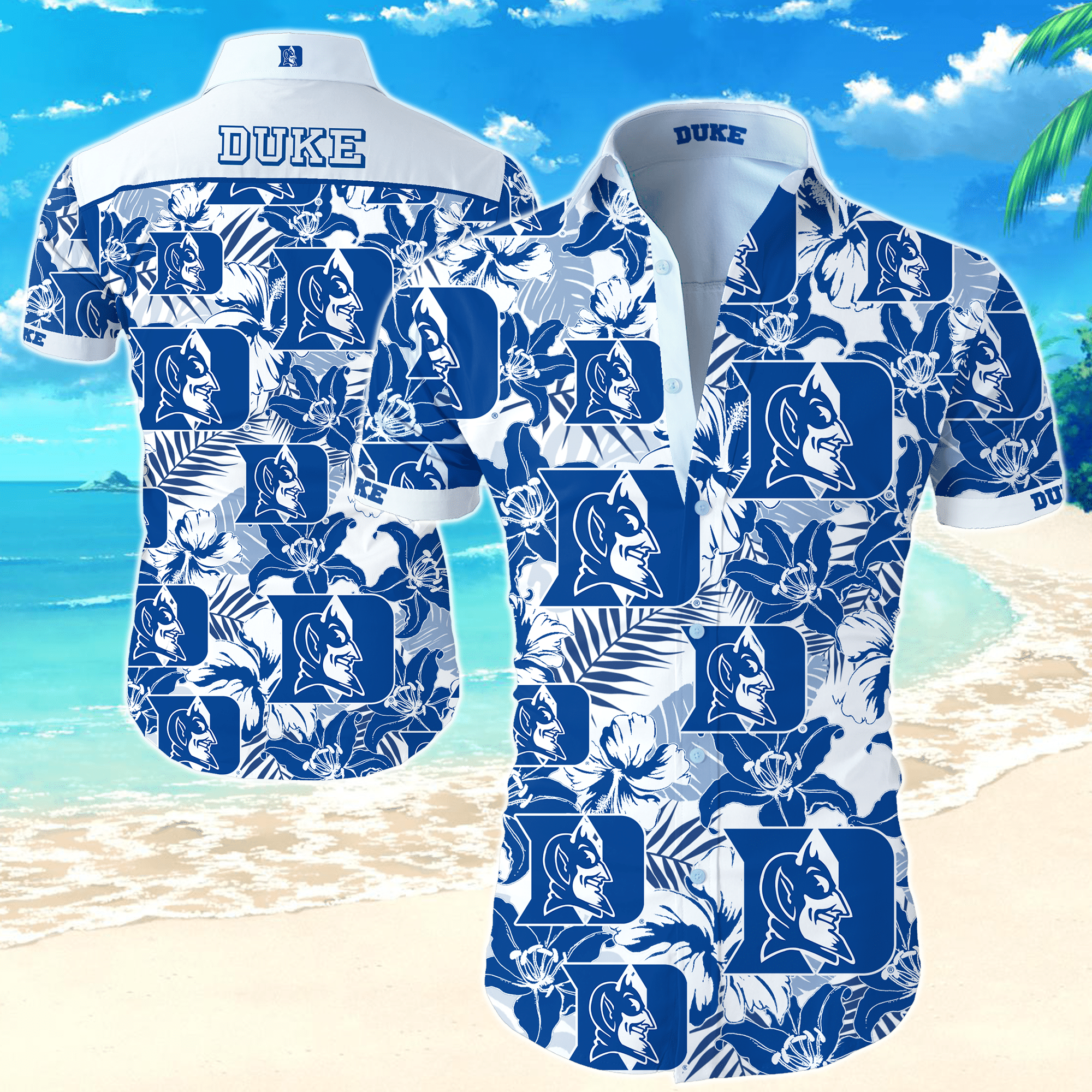 Ncaa Duke Blue Devils Hawaiian Shirt