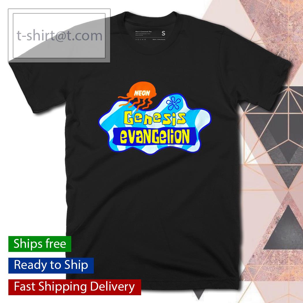 Neon Genesis Evangelion X Spongebob shirt