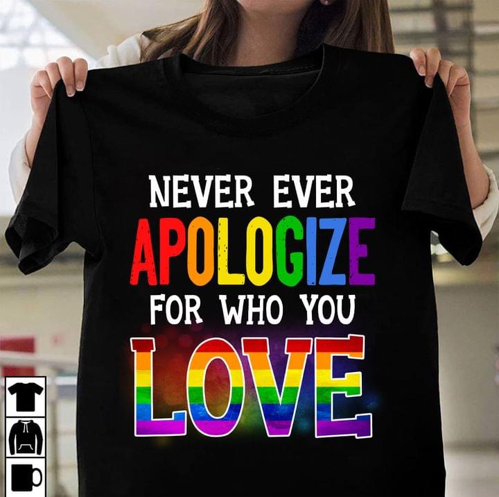 Never ever apologize for who you love – Lgbt community