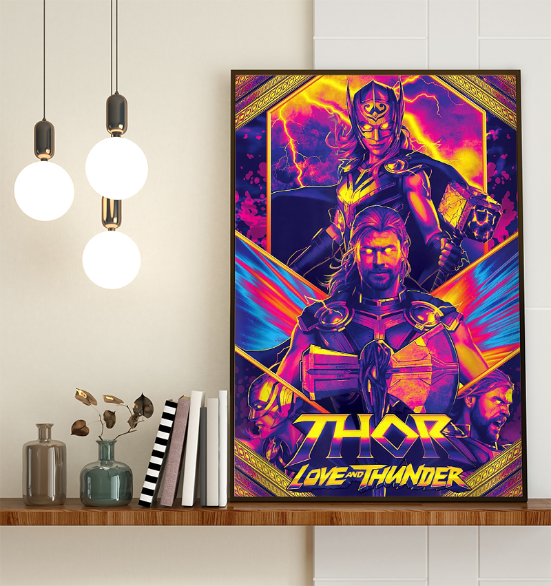 New Thor Love And Thunder Art Poster Canvas
