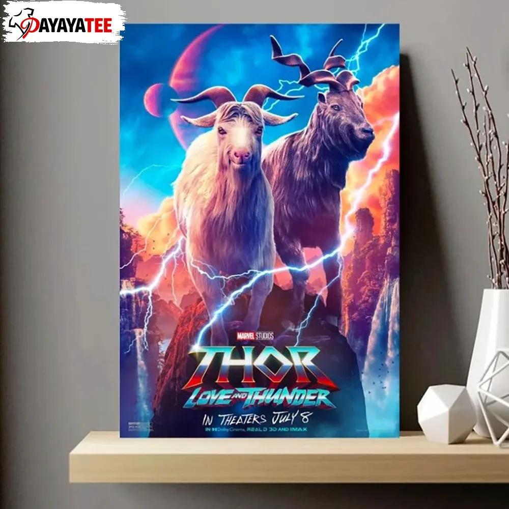 New Thor Love And Thunder Official Poster Toothgnasher And Toothgrinder