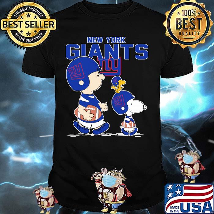 New york giants let’s play Football together Snoopy NFL shirt