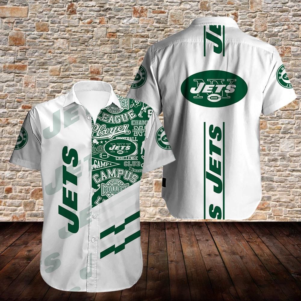 New York Jets Men's Football Hawaiian Shirt Hawaii Shirt