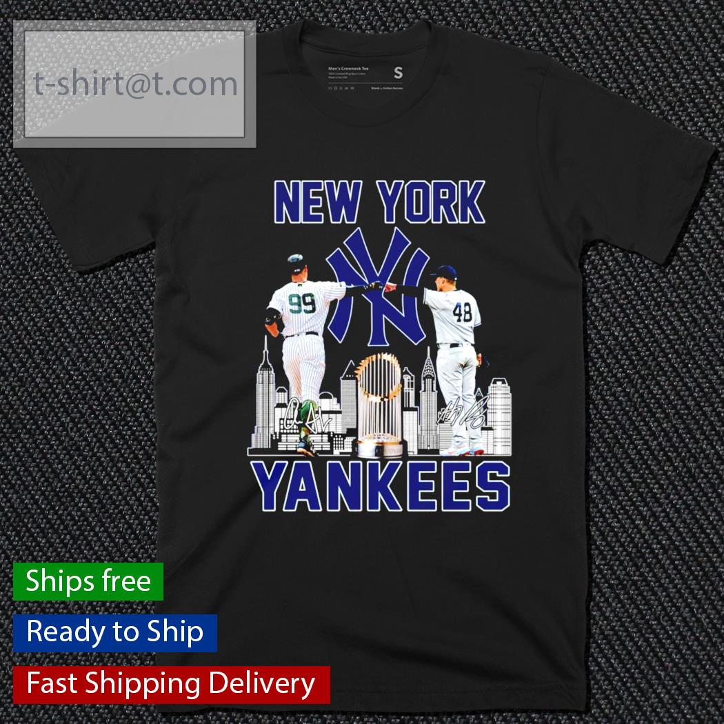 New York Yankees Aaron Judge vs Tommy Kahnle signatures shirt