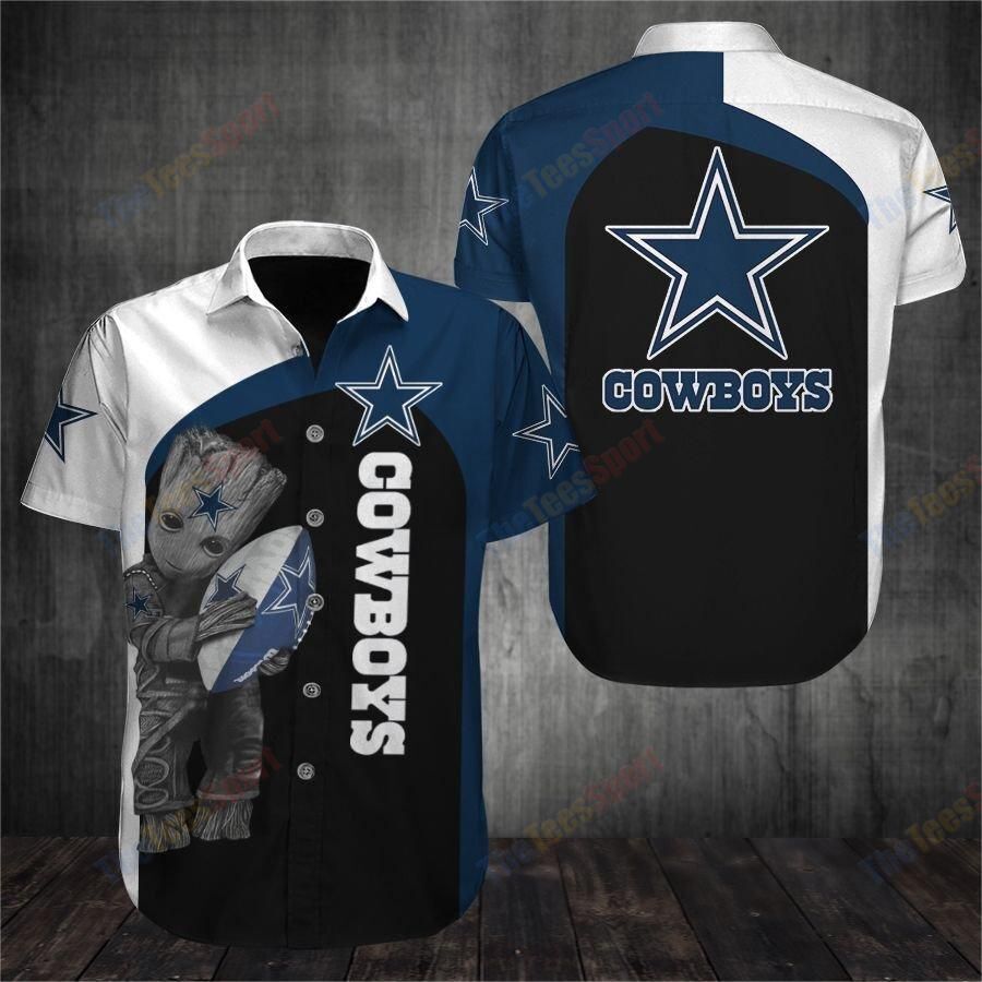 NFL Dallas Cowboys Groot 3d Hawaii T Shirt DS0-05981-HWS