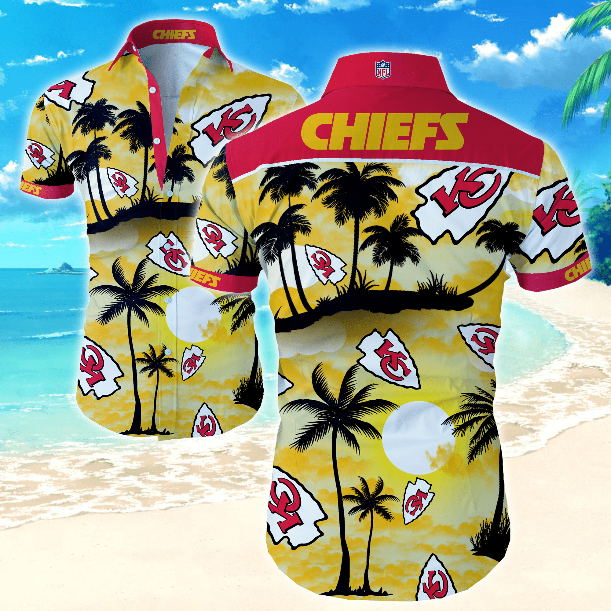 Kansas City Chiefs Pineapple Hibiscus Hawaii Summer Hawaiian Shirt