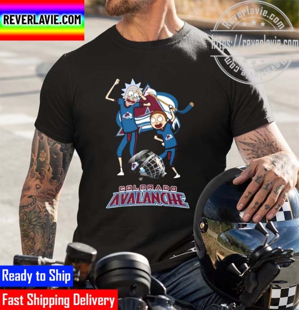 NHL 2022 Stanley Cup Champions Colorado Avalanche Rick And Morty Fan Unisex T-Shirt