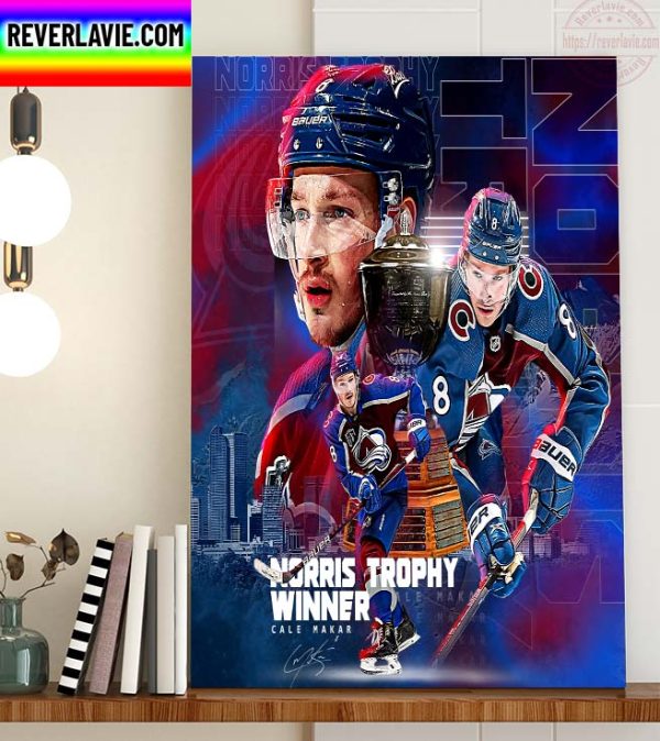 NHL Colorado Avalanche Cale Makar Norris Trophy Winner Home Decor Poster Canvas