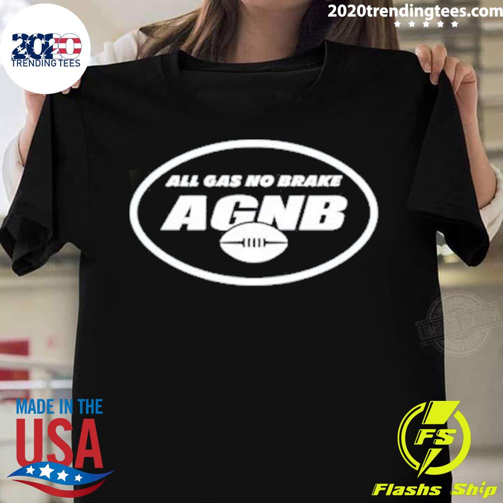 Nice aGNB Alijah Vera-Tucker New York Jets All Gas No Brake T-shirt