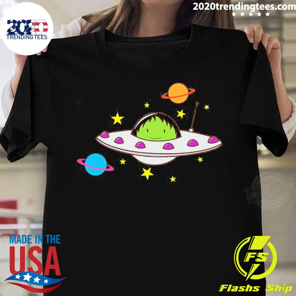 Nice alien In A Ufo Cute Alien Planet T-shirt