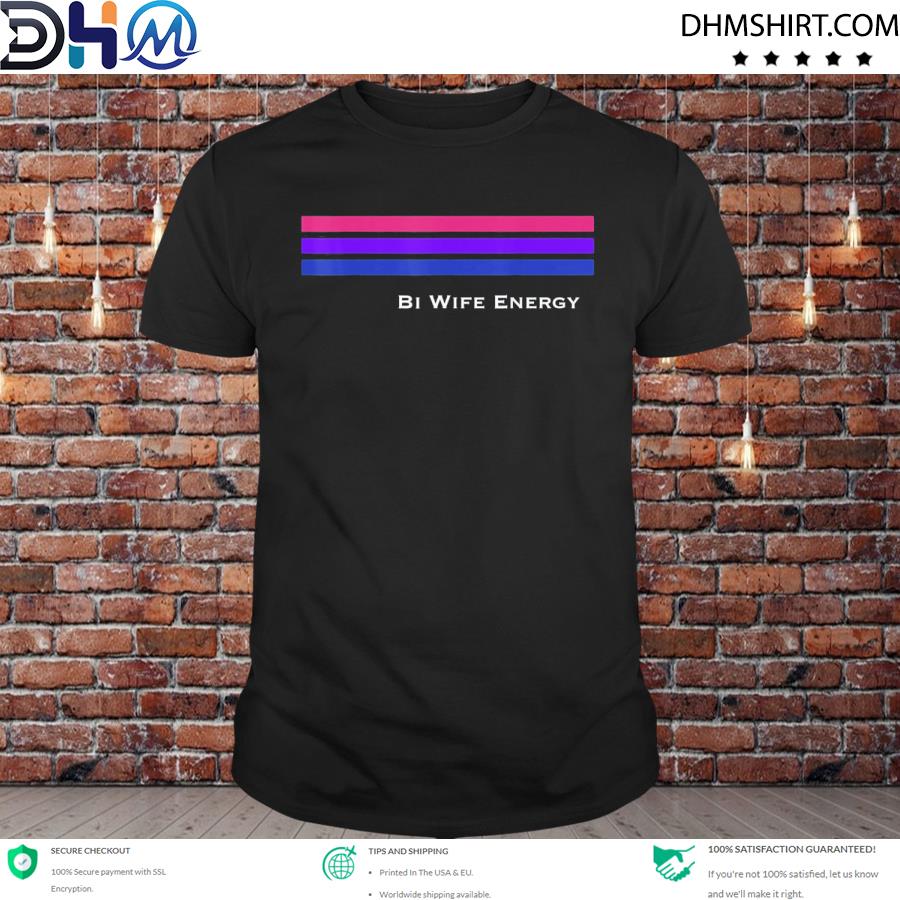 Nice bI wife energy stripe line bisexual shirt