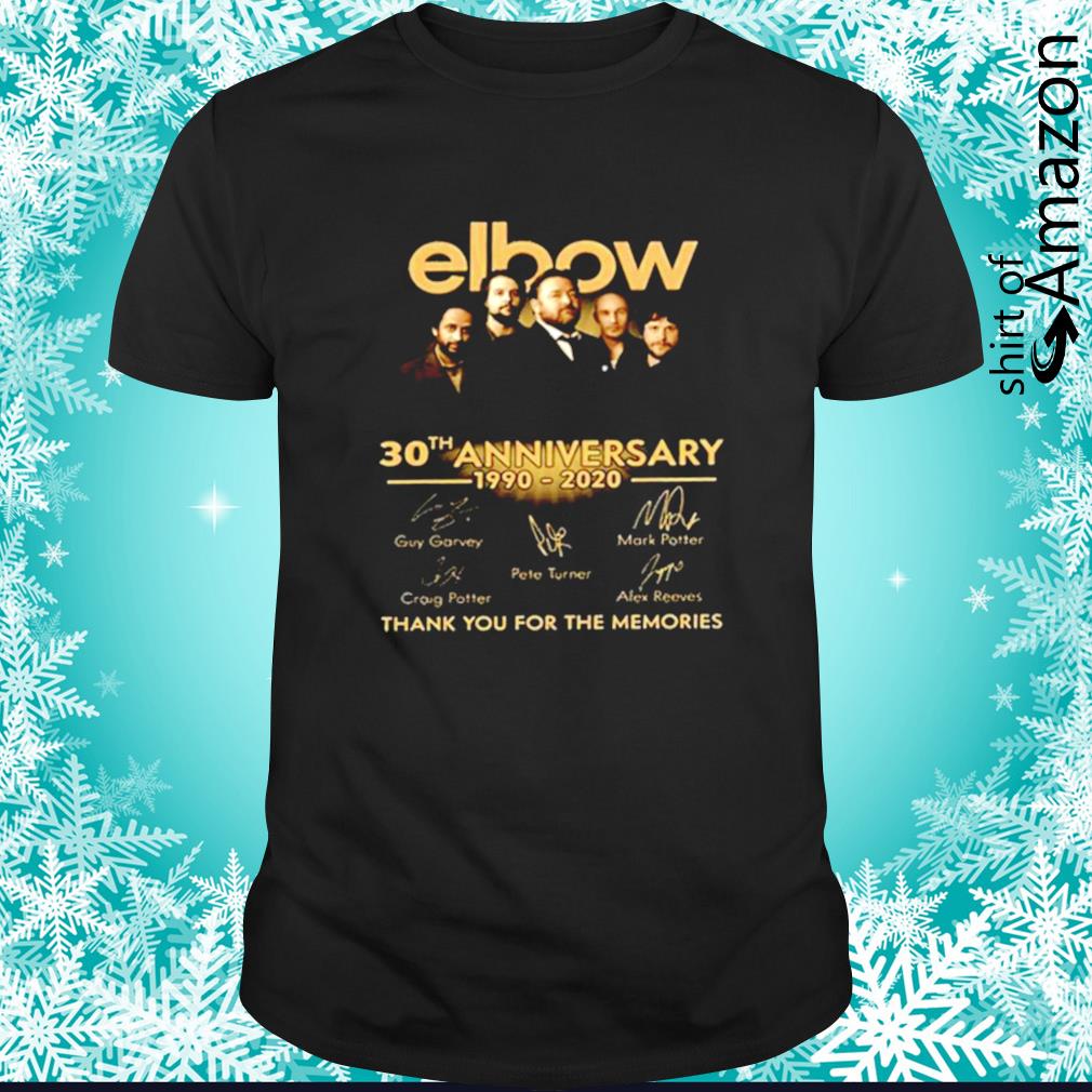 Nice Elbow 30th Anniversary 1990-2020 thank you for the memories signature shirt