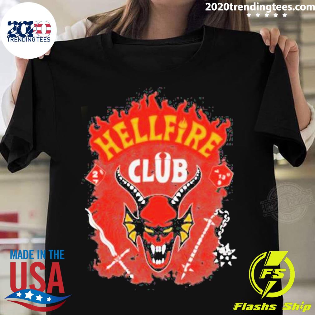 Nice stranger Things 4 Hellfire Club T-shirt