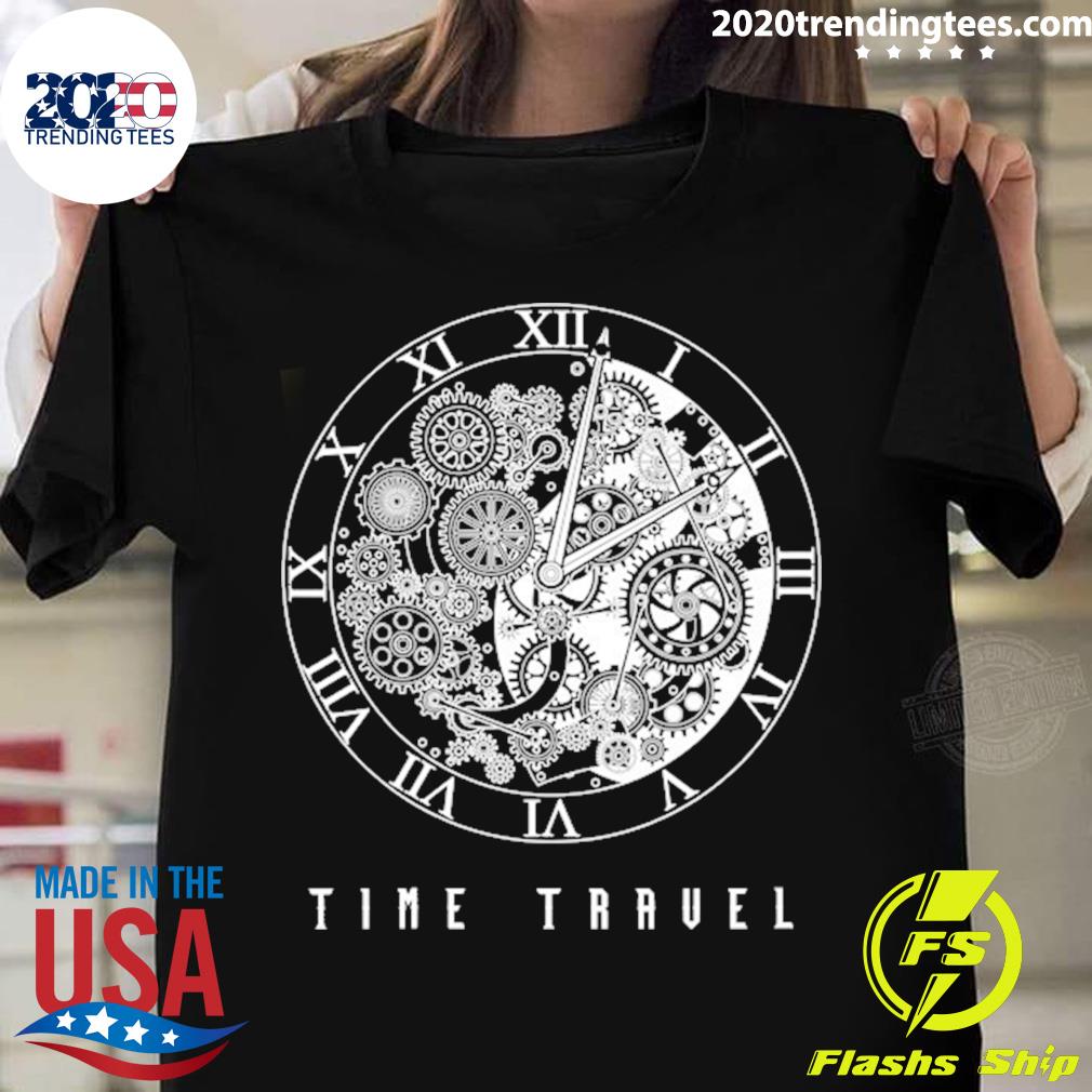 Nice time Travel Traveler Watch Vintage Clock Steampunk T-shirt