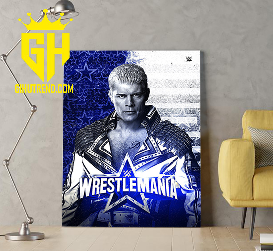Nightmare Is Back Cody Rhodes WrestleMania 38 WWE Poster Canvas