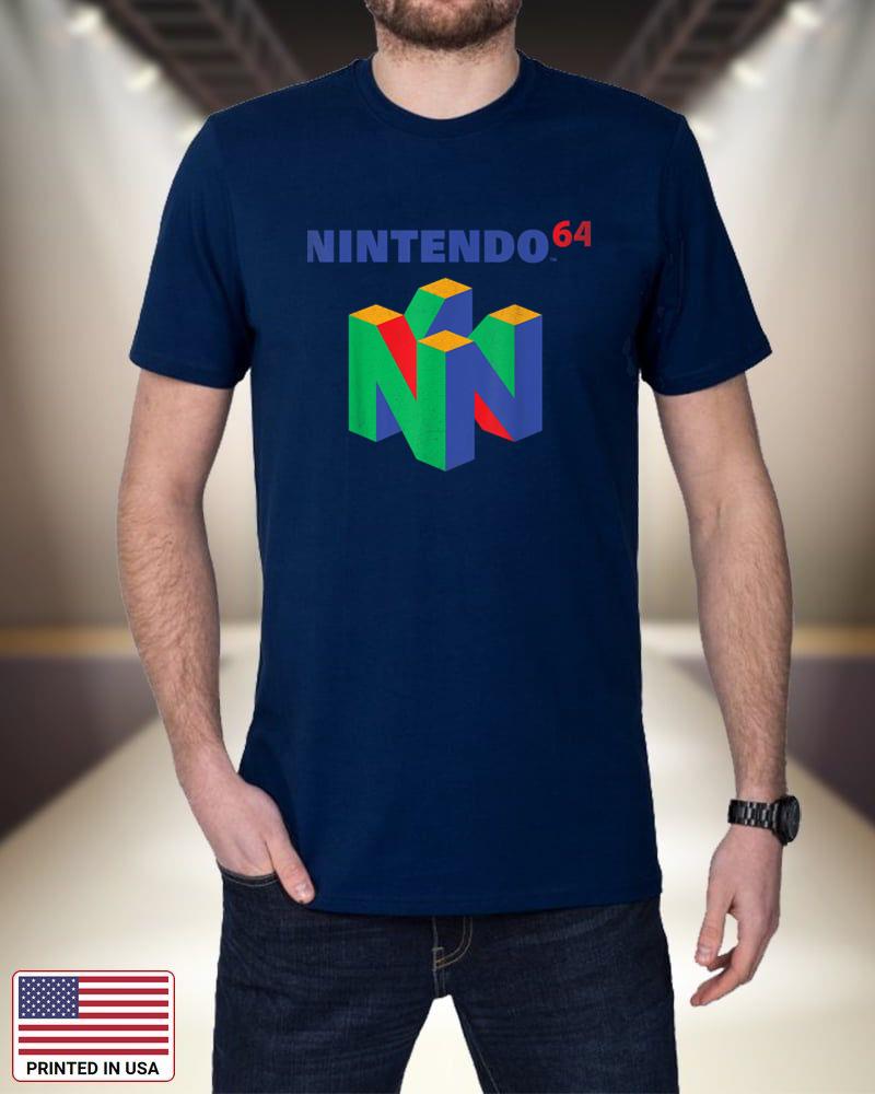 Nintendo 64 Classic Logo Retro Vintage Graphic T-Shirt 9dSjK