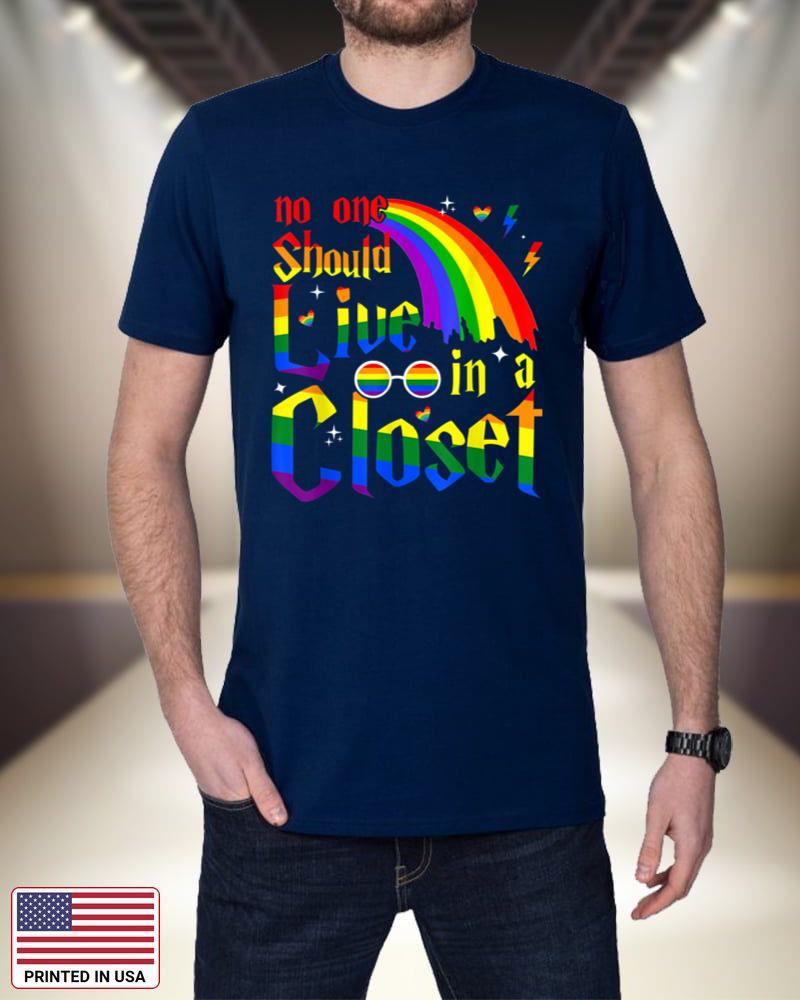 No One Should Live In A Closet LGBT-Q Gay Pride Proud Ally_3 NcDUV