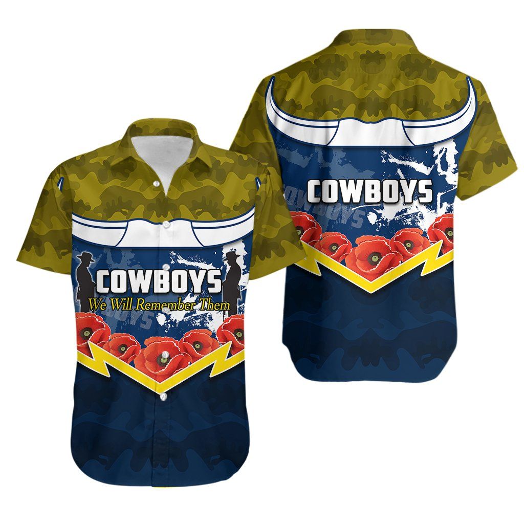 North Queensland Cowboys Hawaiian Shirt We Will Remember Them Th4