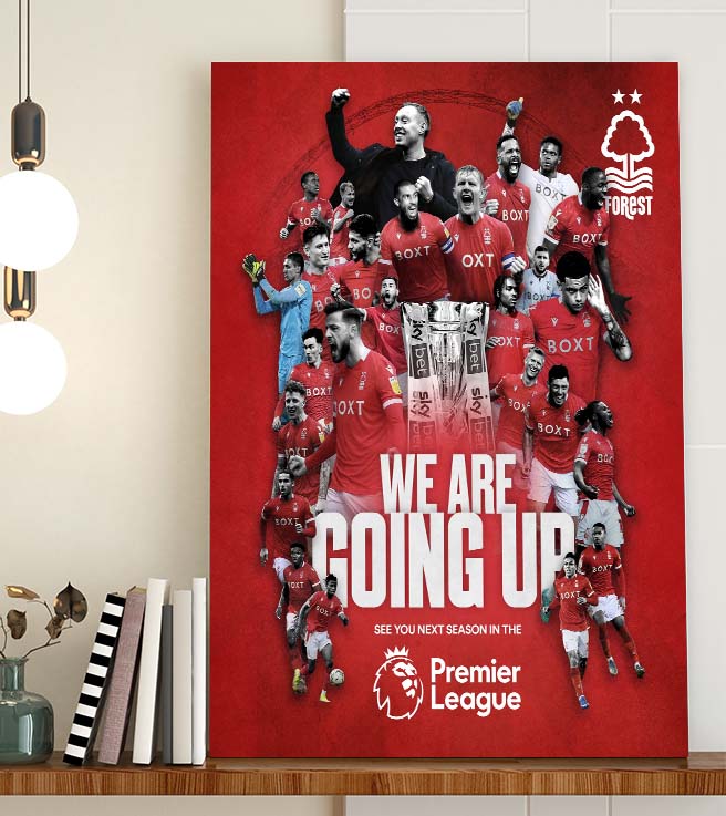 Nottingham Forest Next Season Premier League Poster Canvas