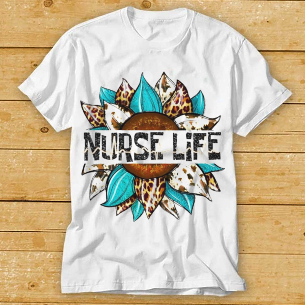 Nurse Life Leopard Sunflower Shirt