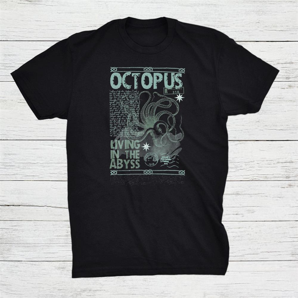 Octopus Vintage Sea Monster Retro Kraken Ocean Life Shirt