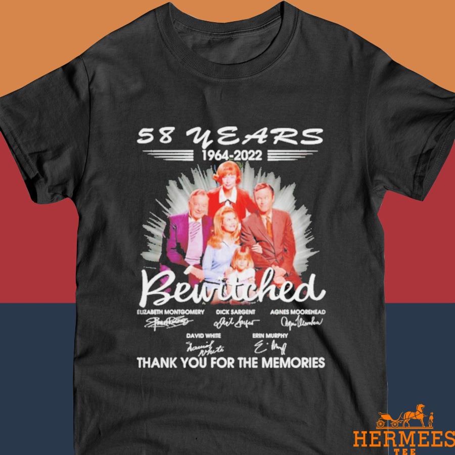 Official 58 Years 1964 2022 Bewitched Thank You For The Memories Shirt
