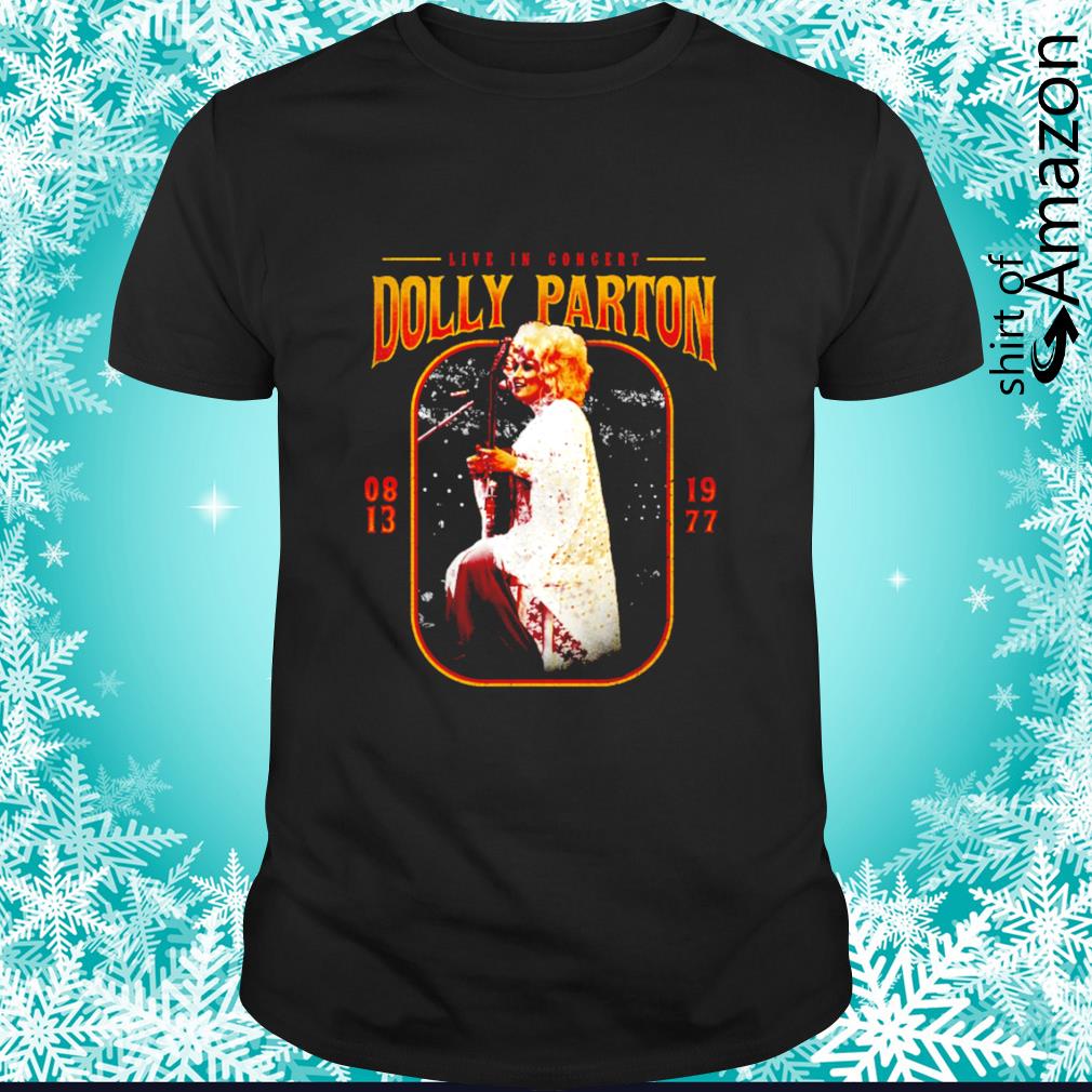 Official dolly Parton Live in concert 1977 shirt