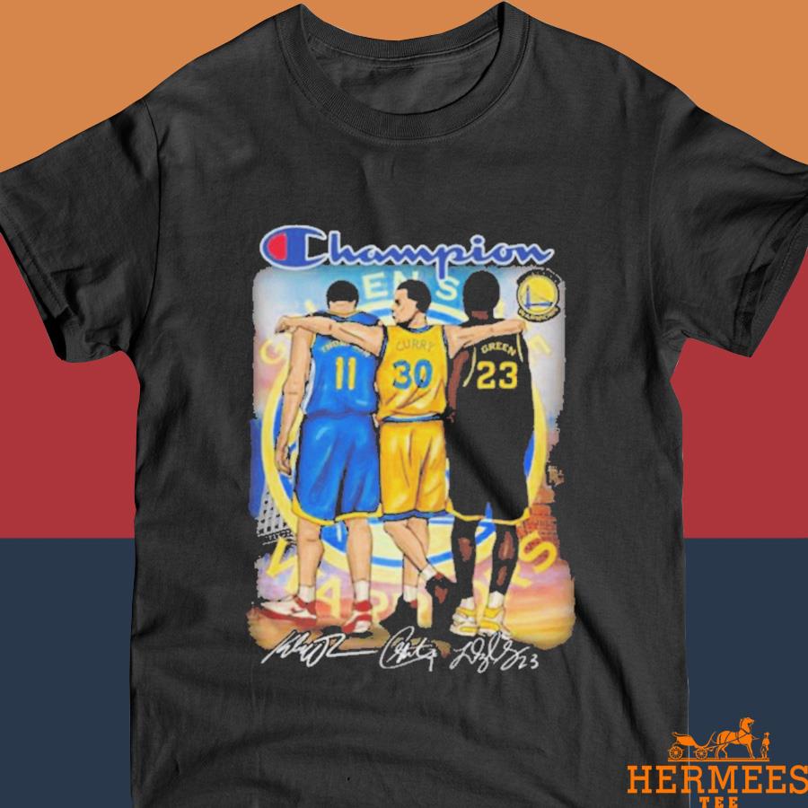 Official Golden State Warriors Klay Thompson Curry Green Signatures Shirt