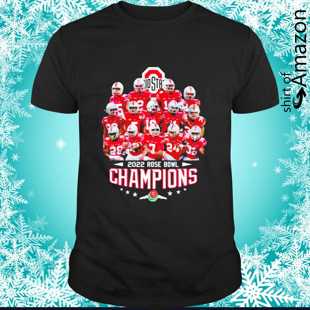 Official Ohio State Buckeyes 2022 Rose Bowl Champions NCAA Football t-shirt