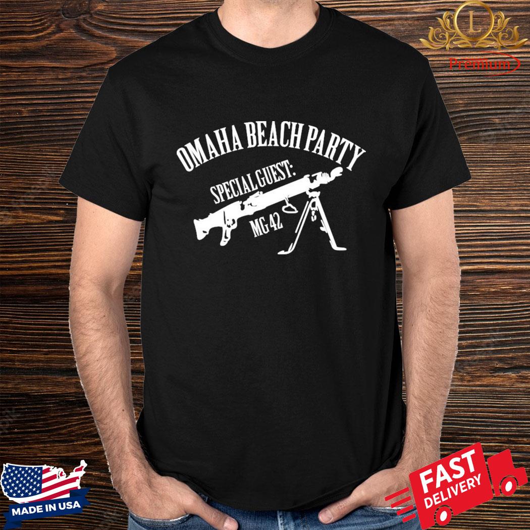 Official Omaha Beach Party Special Guest Mg 42 Shirt