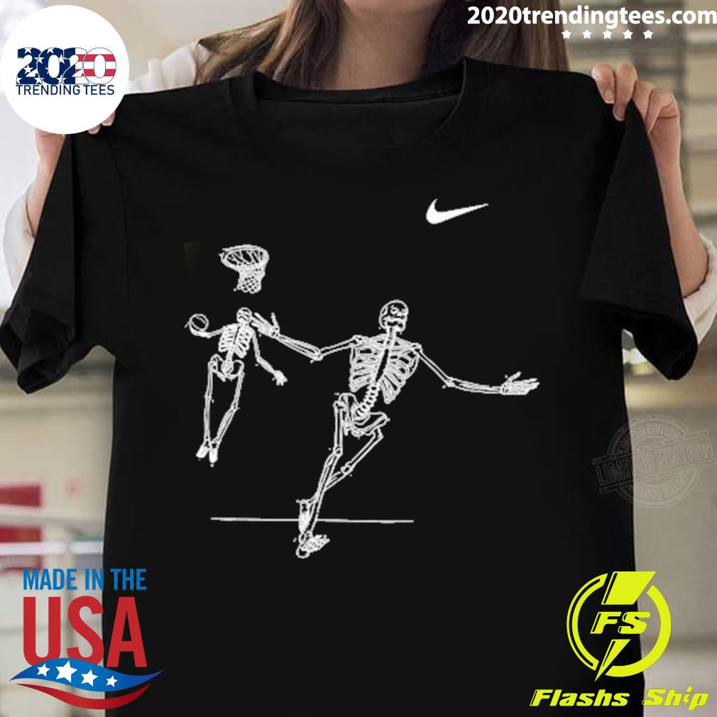 Official skeleton Play Basketball T-shirt
