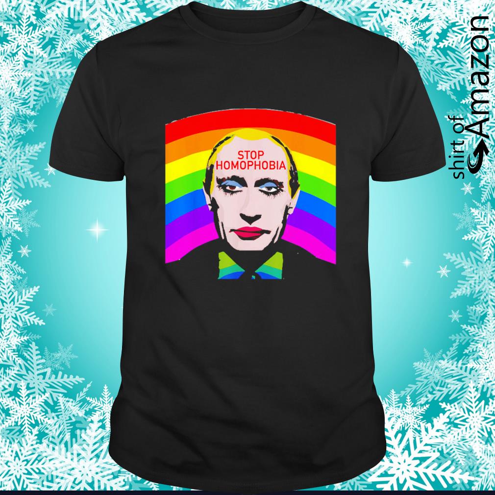 Official Stop Homophobia Putin LGBT shirt