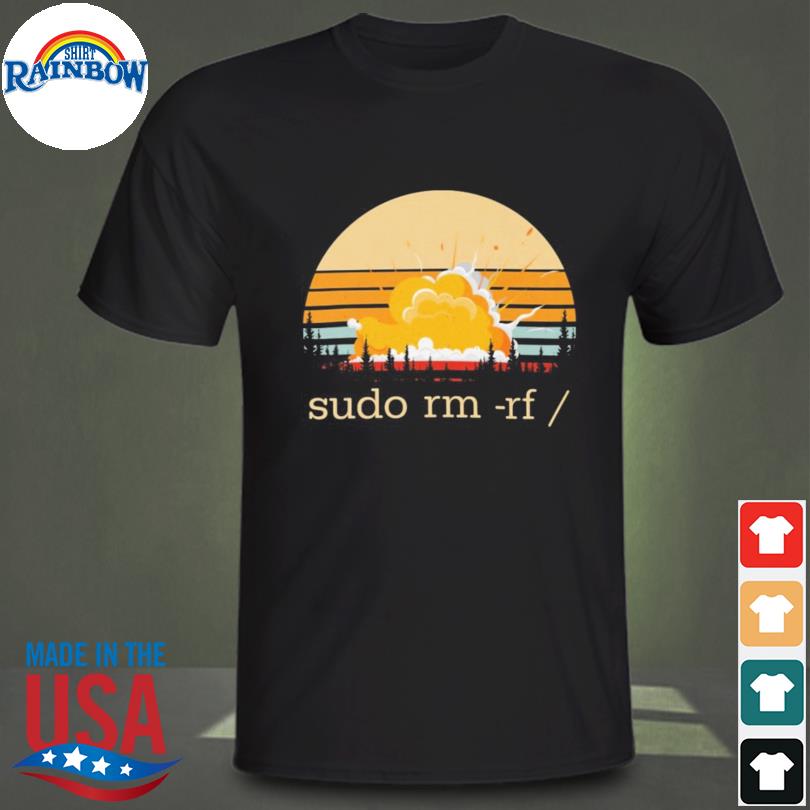 Official Sudo Rm-Rf Sunset vintage shirt