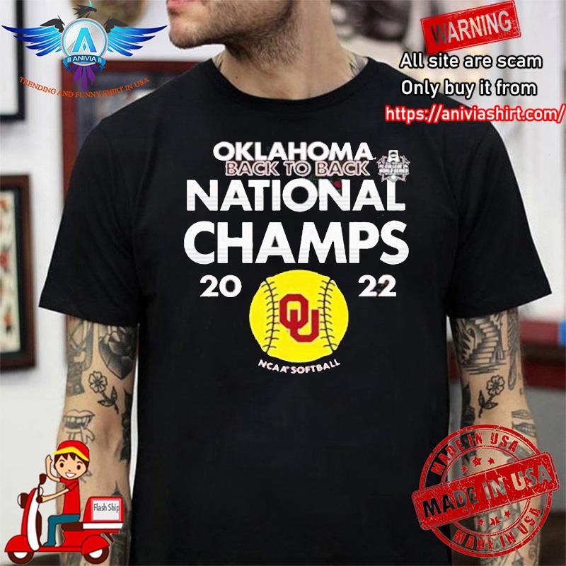 Oklahoma Sooners 2022 Softball National Champions Back To Back shirt