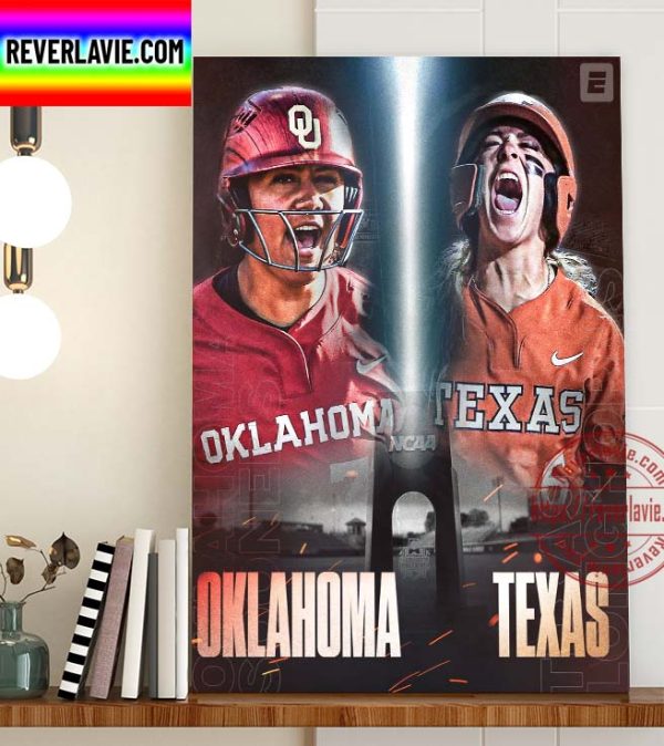Oklahoma vs Texas 2022 The WCWS championship Poster Canvas