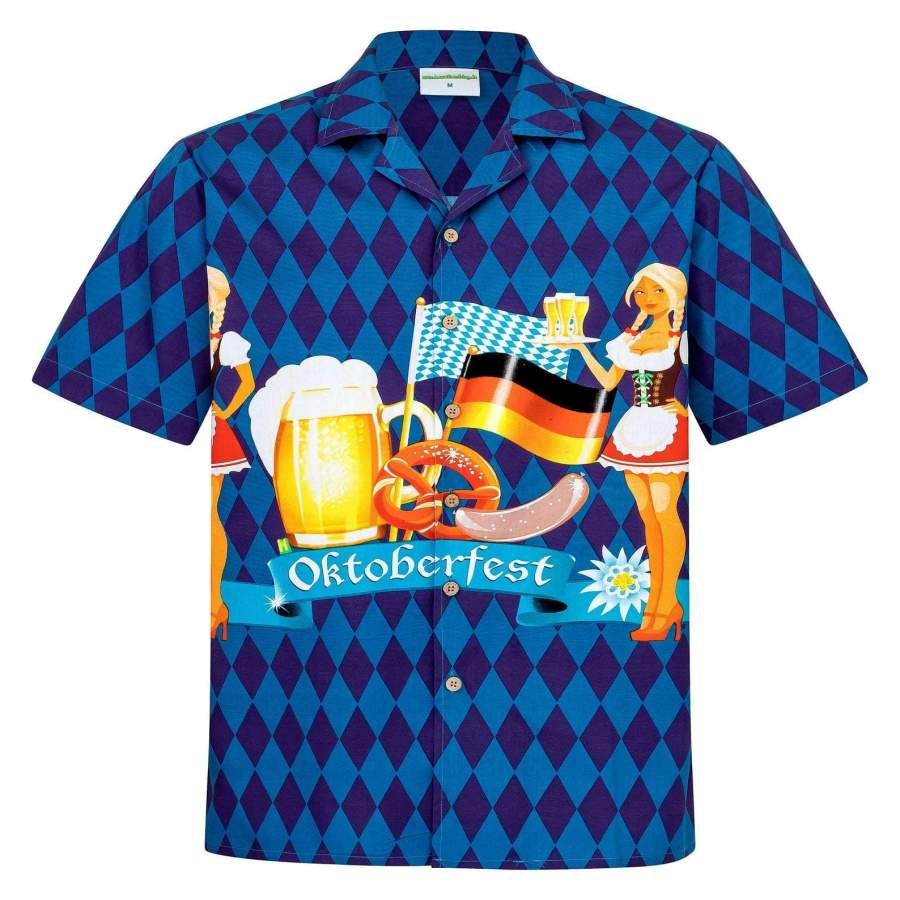 Oktoberfest Celebration Beer Hawaiian Aloha Shirts