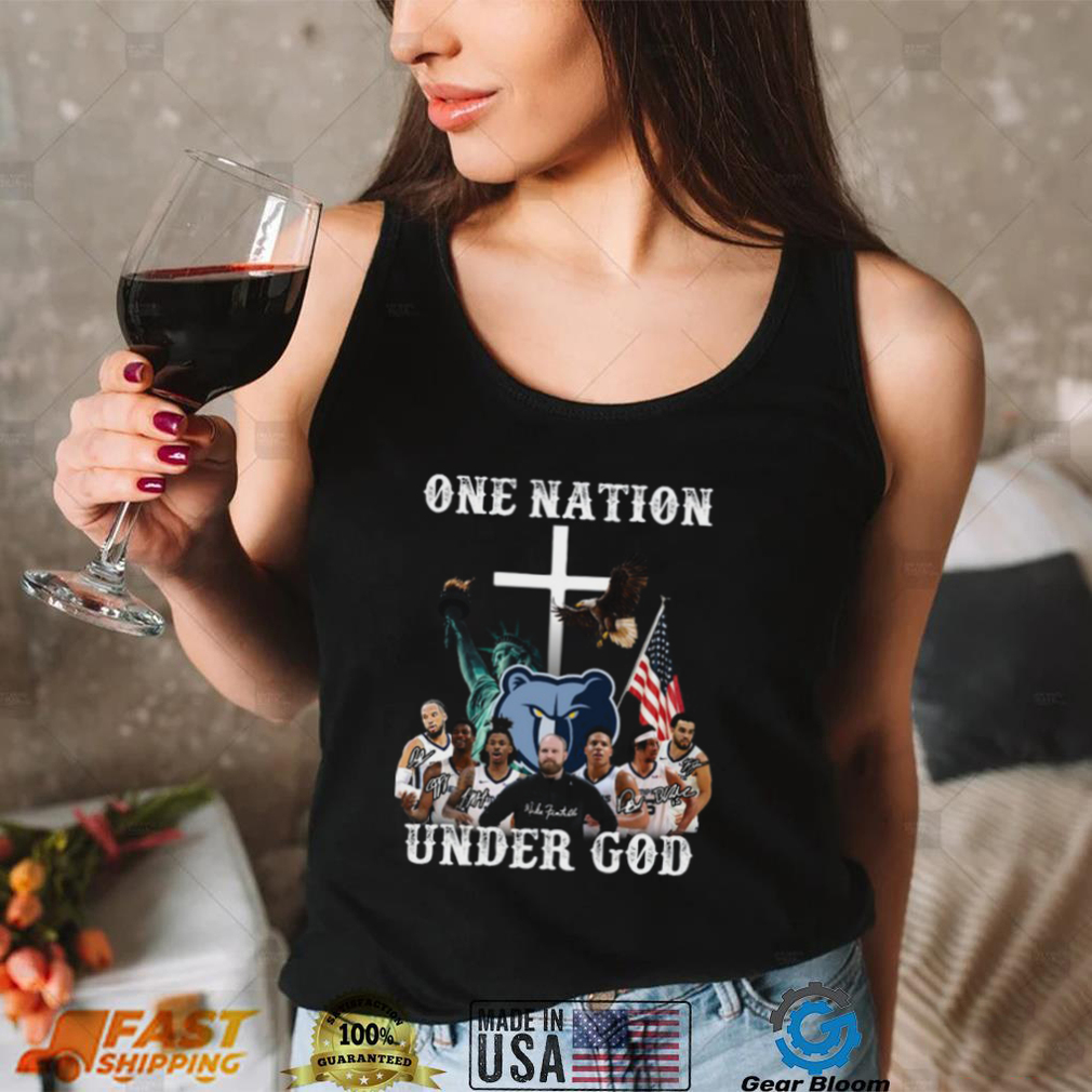 One Nation Under God Memphis Grizzlies t shirt