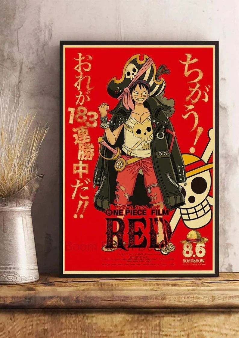 One Piece Film Red Poster Luffy Poster