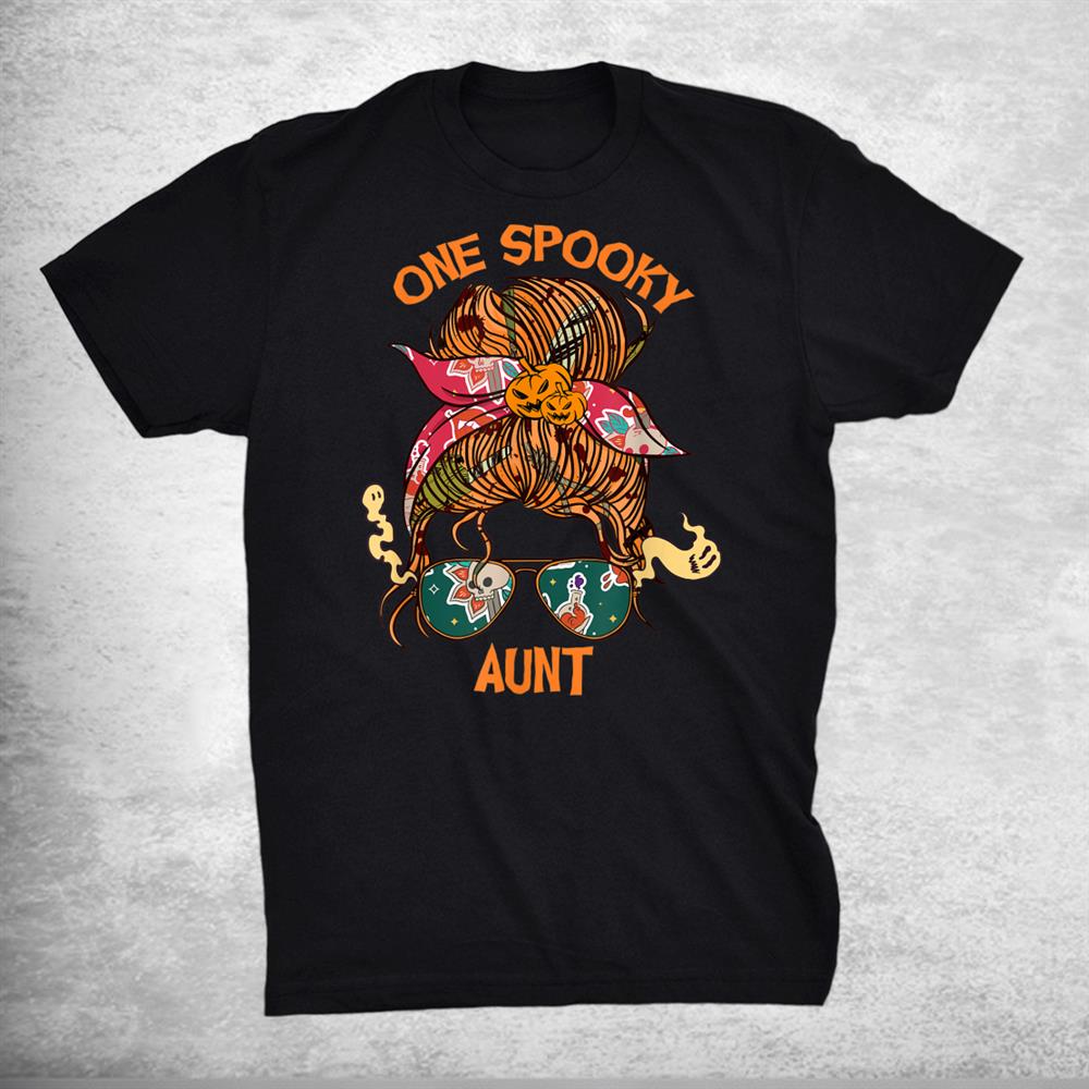 One Spooky Aunt Bandana Women Halloween Shirt