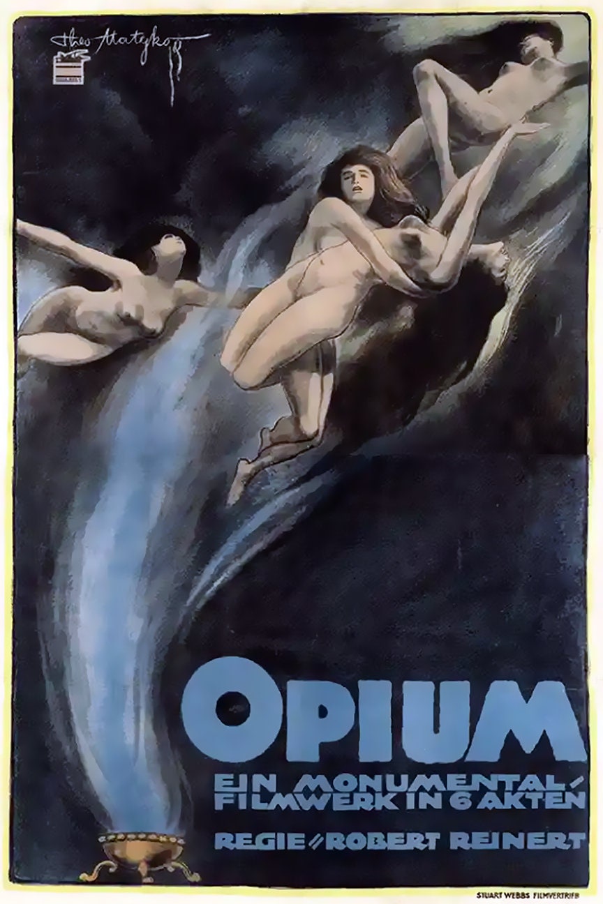 Opium 1919 French Canadian (Super Rare) Movie Poster print