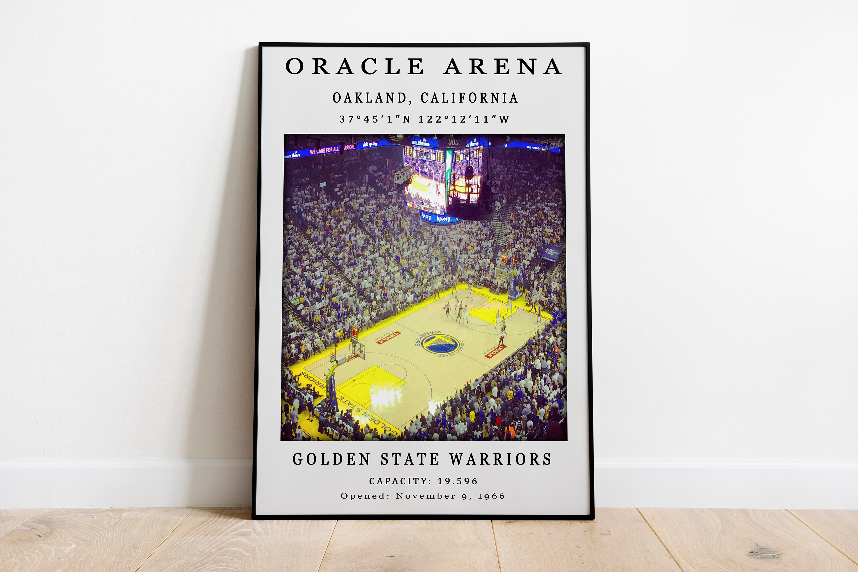 Oracle Arena Stadium Poster, Golden State Warriors Wall Art, NBA Stadium Poster, Golden State Warriors Fans Gift, NBA Lovers Gift