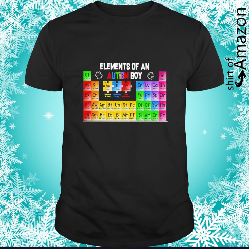 Original Elements of an autism boy shirt