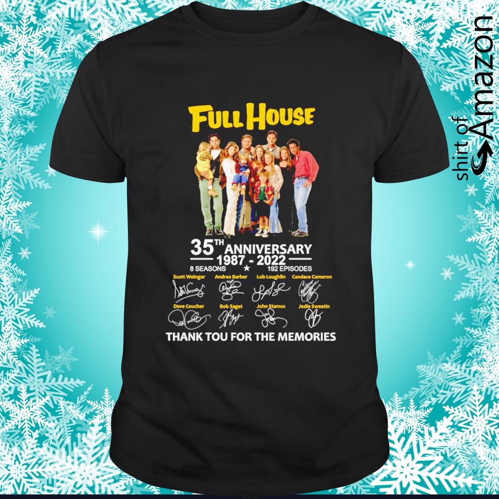 Original Full House 35th Anniversary 1987-2022 thank you for the memories t-shirt