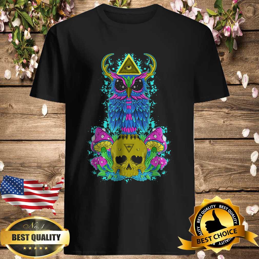 Owl and Shrooms Trippin Rave and Music Festival T-Shirt